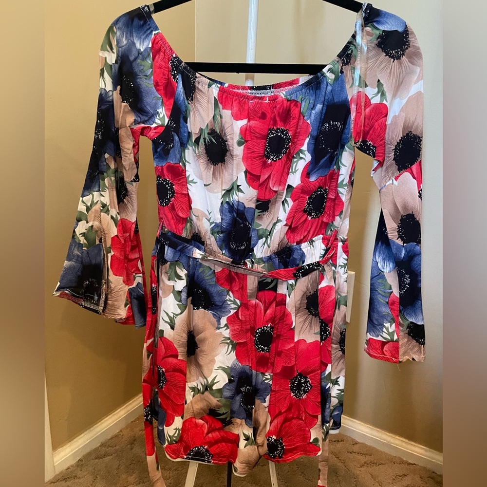 Floral Print Romper